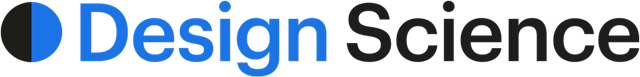 Design Science logo in blue and black text